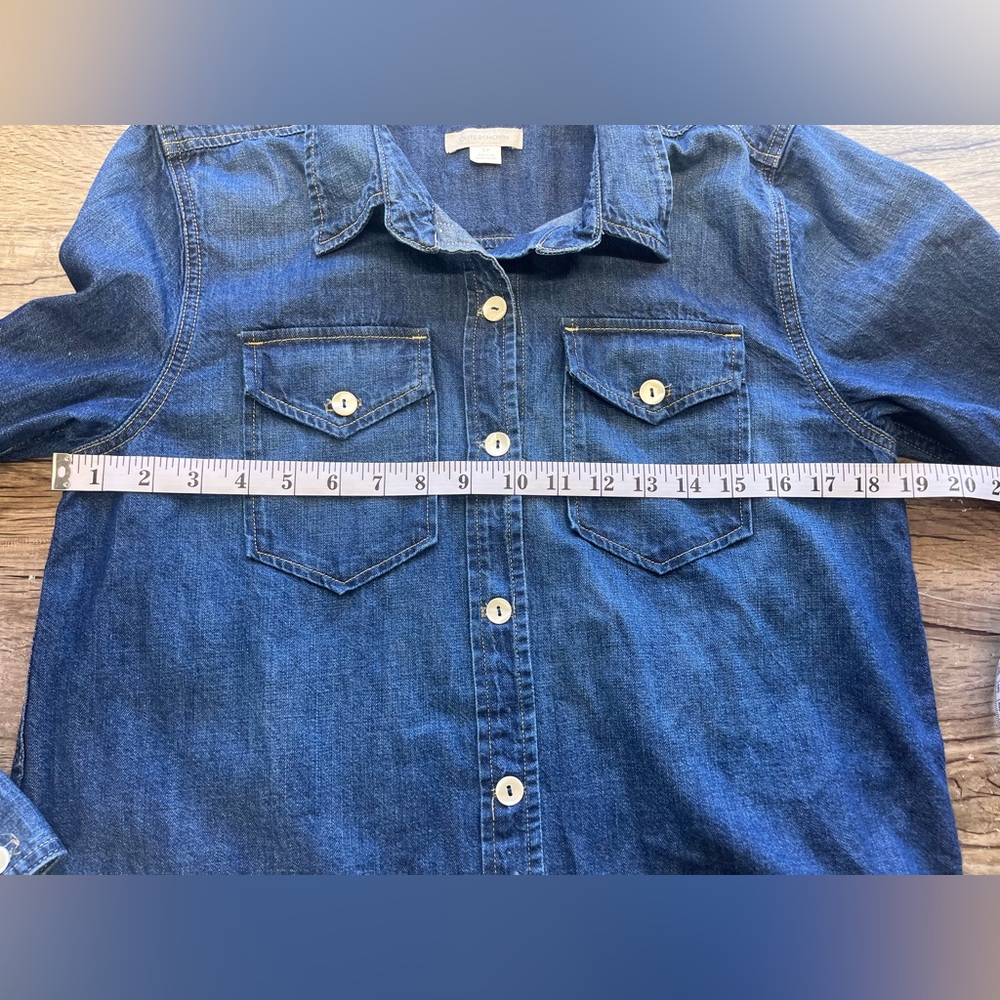Outerknown chambray button down top size small‎ N… - image 4